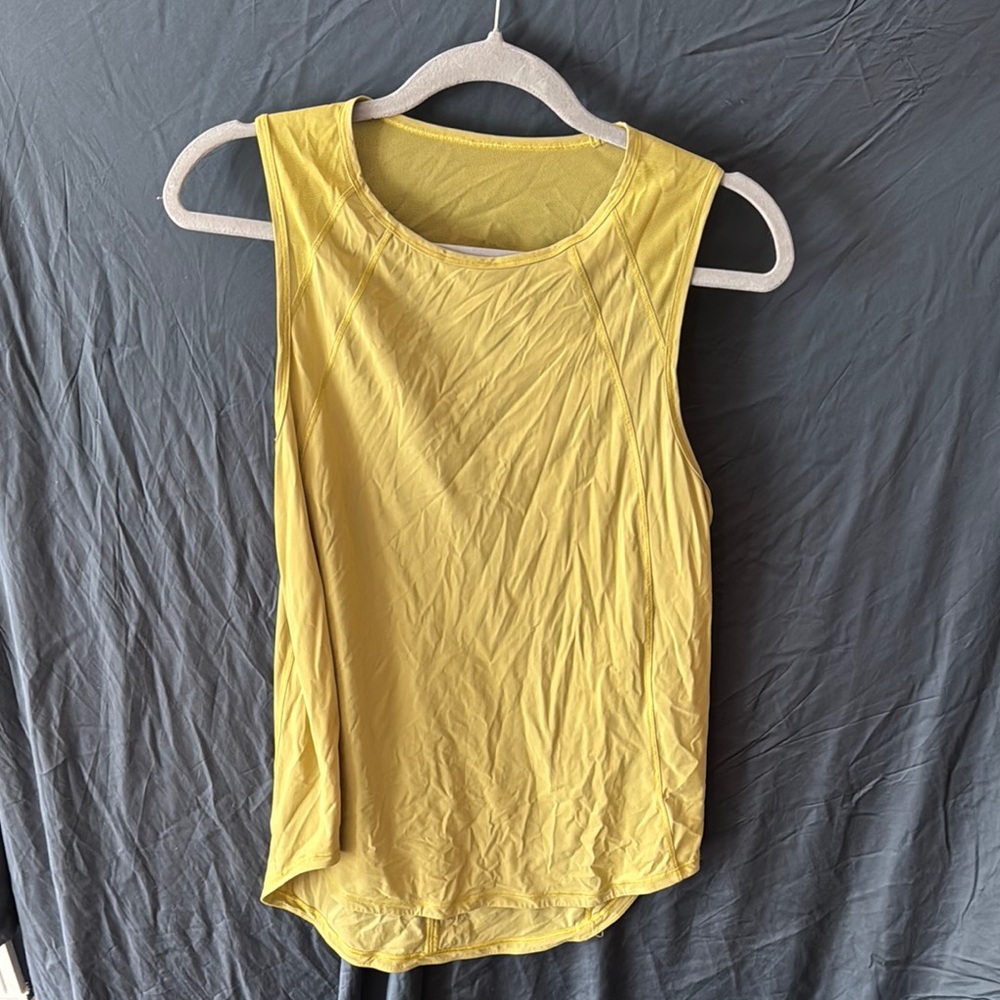 Lululemon Athletica Yellow/green Tank Top